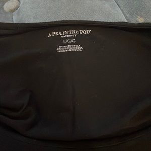 Black maternity top